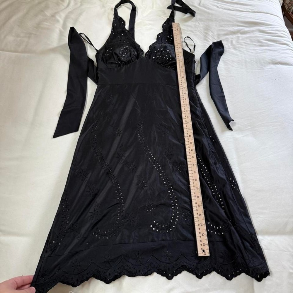 Black Halter Dress  Y2K White House Black Market size 4 - Picture 3 of 7